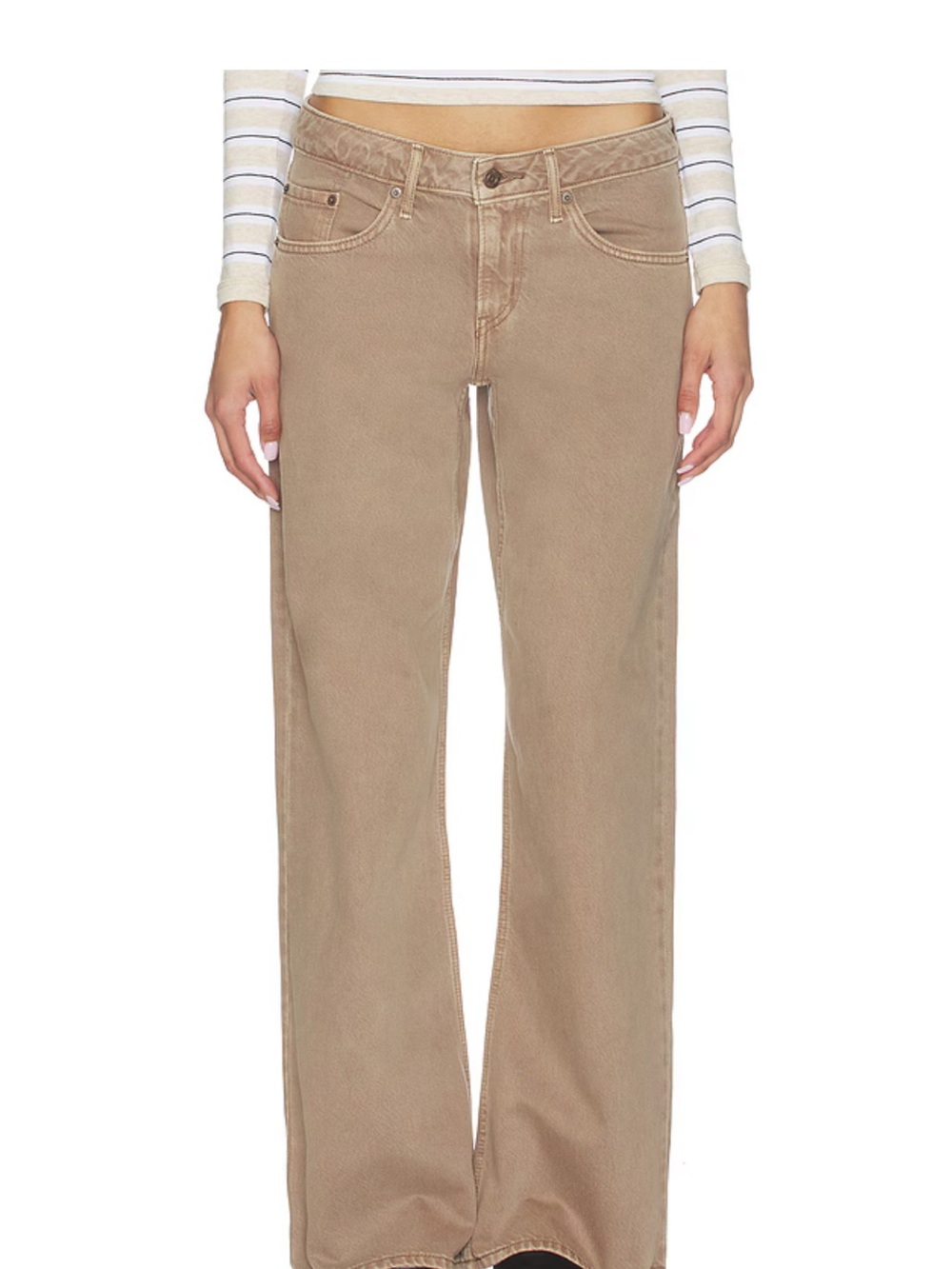 Women’s Wide Leg Jeans in Khaki